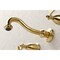 Kingston Brass KS3027KL Two-Handle Wall Mount Tub Faucet, Brushed Brass KS3027KL - alternate 4